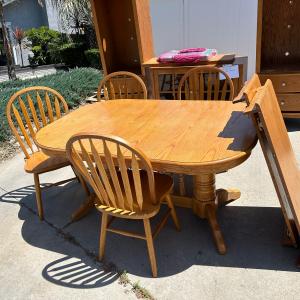 Photo of Oak Dining Table & Chairs