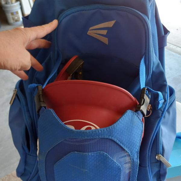 Photo of Easton backpack style baseball bag