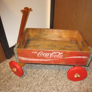 Photo of COCO -COLA WOODEN CRATE WAGON
