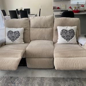 Photo of Sofa with double recliners