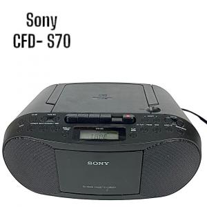 Photo of Sony CFD-S70 Portable CD Cassette Radio Stereo Boombox- Tested/Working NICE!