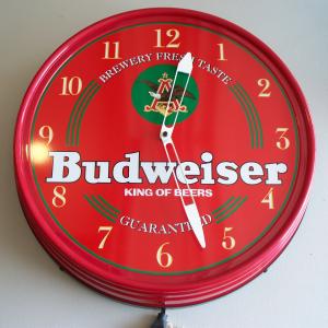 Photo of 1996 Budweiser 19" Lighted Wall Clock (New)