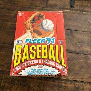 Photo of 1991 FLEER MLB BOX