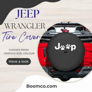 Photo of Shop Boomerang Dog Paws Soft Tire Cover for Jeep Wrangler JL 