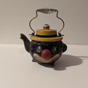 Photo of Black Clown Tea Set w/ salt and pepper 