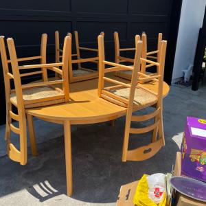Photo of 2 kitchen tables and chairs 