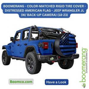 Photo of Boomerang Color-Matched Rigid Tire Cover for Jeep Wrangler