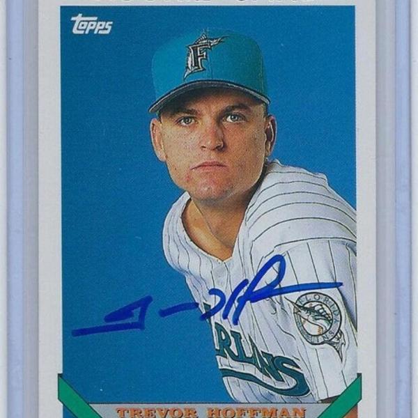 Photo of 1993 MARLINS Trevor Hoffman signed ROOKIE card Topps