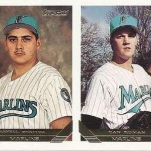 Photo of 1993 Topps Gold Baseball #782 Reynol Mendoza/Dan Roman RC Rookie Card Florida Ma