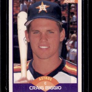 Photo of 1989 Score #237 Craig Biggio RC ERROR