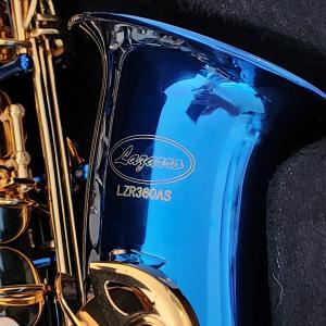 Photo of Like New - Lazarro Blue and Gold Alto Saxophone