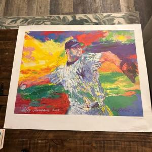 Photo of Roger Clemens Painting