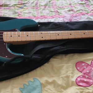 Photo of Very Gently Used - Cool Blue Fender Precision Bass (Made in Mexico)