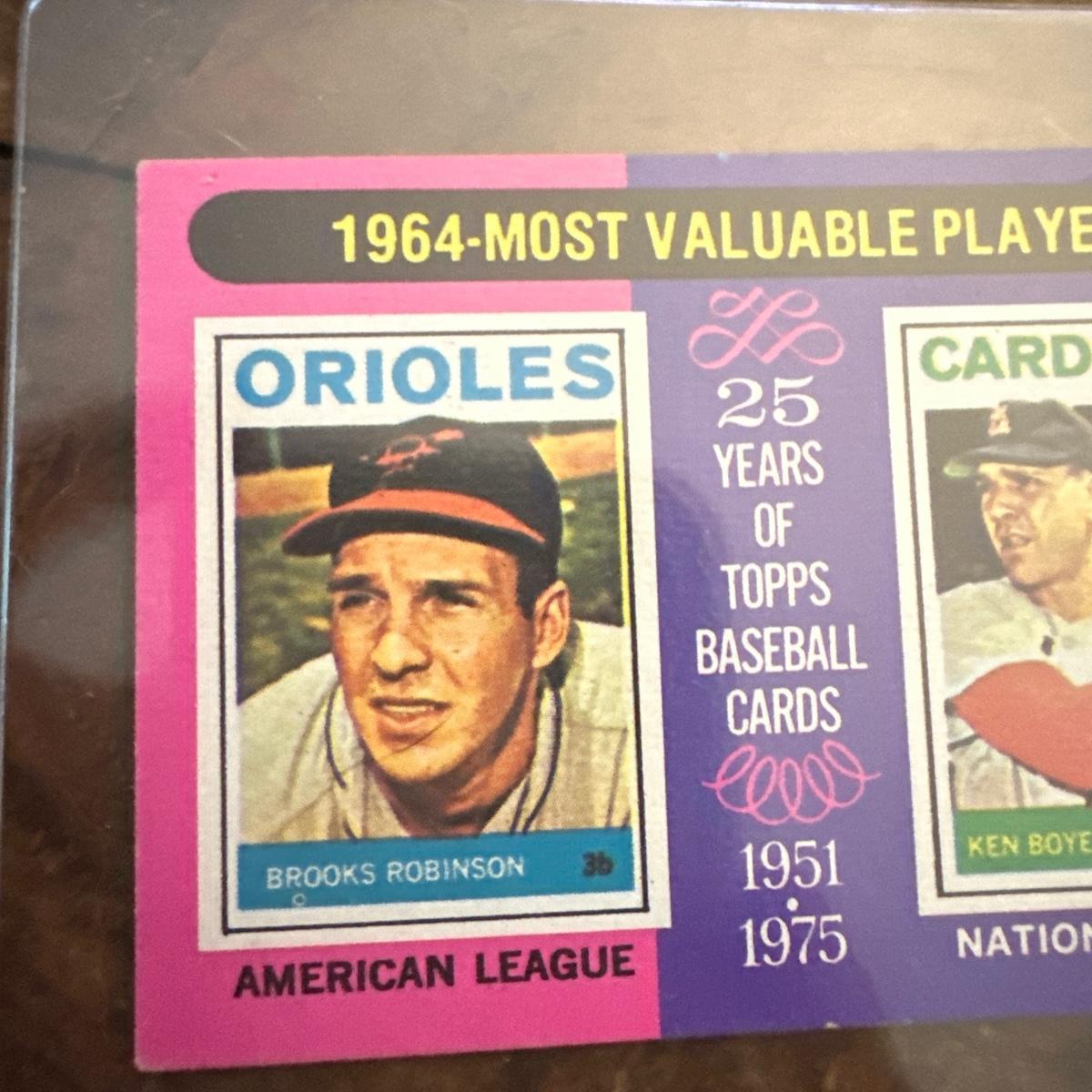 Photo 1 of 1975 Topps - Most Valuable Players #202 Brooks Robinson, Ken Boyer