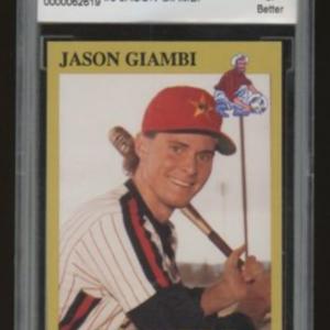 Photo of Jason Giambi minor league card