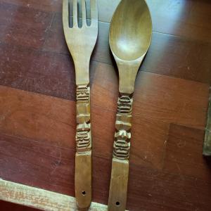 Photo of Wooden fork and spoon