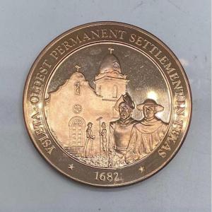 Photo of Ysleta Oldest Permanent Settlement in Texas 1682, Franklin Mint, Coin, Medal, Ex