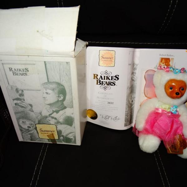 Photo of Raikes Bear- Summer Flower Fairy Doll-like new in original box - COA - Free ship
