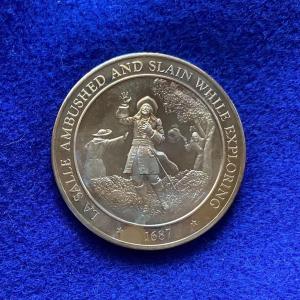 Photo of La Salle Landing at Matagorda Bay 1685, Franklin Mint, Coin, Medal, Exonumia, Me