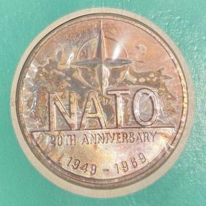 Photo of 1968 NATO SCALANT Franklin Mint Specimen Supreme Allied Commander Atlantic, Coin