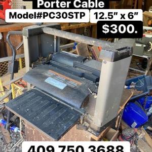 Photo of Wood Planer 12.5" X 6" PORTER CABLE Model #PC30STP used woodworking equipment wo