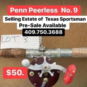 Photo of Penn Peerless No. 9 Made in USA Lot #3 used Fishing Gear - Liquidating Collectio