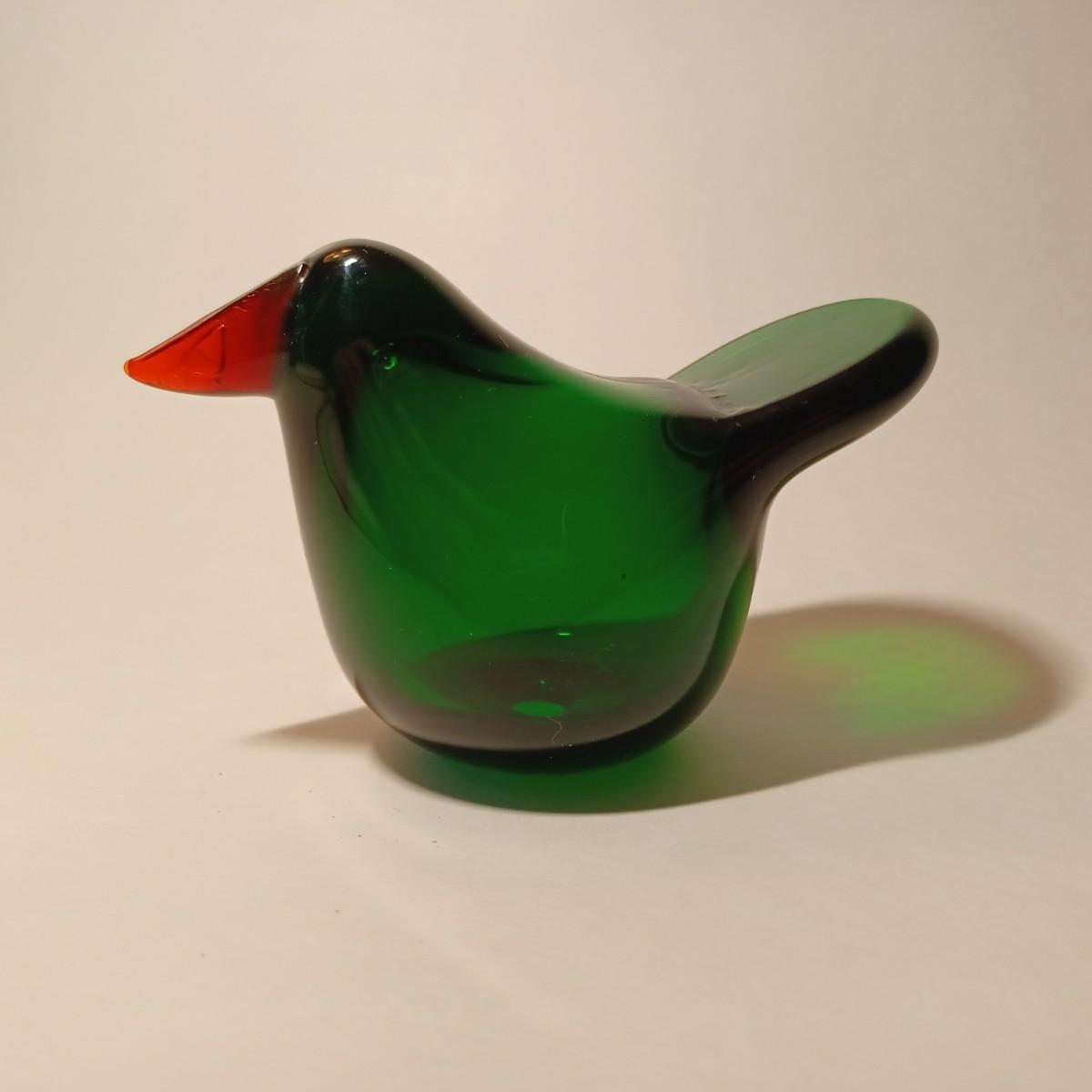 Vintage Green Sieppo/Flycatcher by Oiva Toikka | snaplist