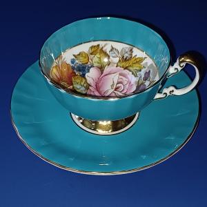 Photo of Unique JA Bailey Aynsley Teacup and Saucer