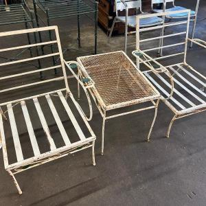 Photo of Fabulous Vintage Metal Patio Chairs Table Set