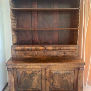 Photo of Antique Display Hutch with Fold-out Desk