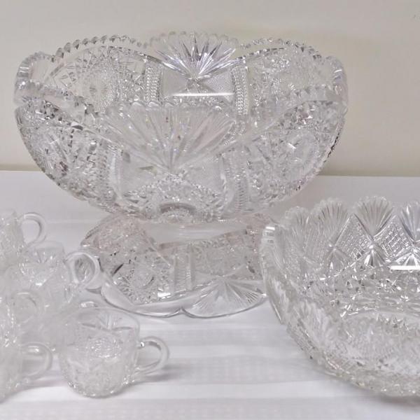 Photo of Cut Crystal Punch Set