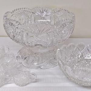 Photo of Cut Crystal Punch Set
