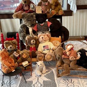 Photo of LOT 269D: Bears n' Chairs - Collection of Stuffed Animals and Display Chairs