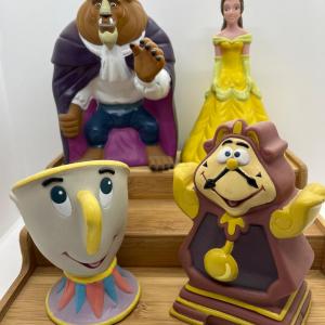 Photo of LOT 287T: Vinyl Beauty and the Beast Toys - Disney