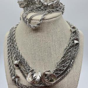 Photo of LOT 243J: Silvertone Costume Jewelry - Monet