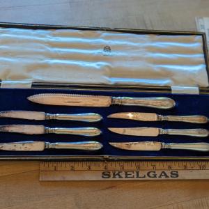 Photo of Vintage James Hardy & Co Silver Steak and Carving Knife Set