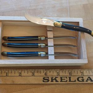 Photo of Set of Claude Dozorme Laguiole Cheese Knives