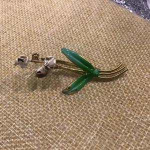 Photo of Austria    Lily of the Valley Vintage pin. Marked