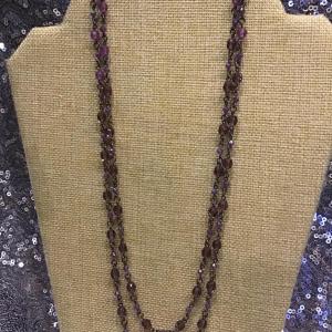 Photo of Dainty Purple Glass Necklace