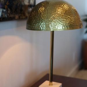 Photo of Brass Accent Lamp W/ Marble Base