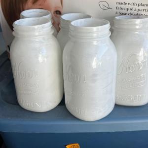 Photo of 11 glass jars