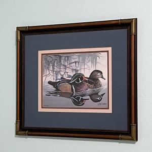 Photo of JOHN AKERS ~ S/N Ducks Framed Print