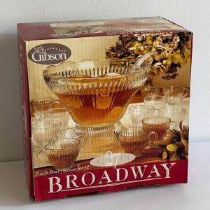 Photo of GIBSON ~ Broadway Punch Bowl ~ New In Box