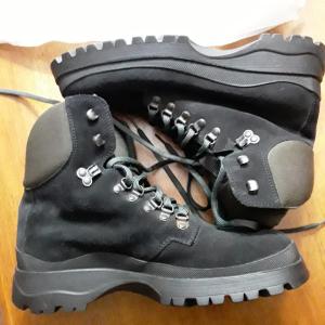 Photo of Prada Men's Black Suede Lug Sole Combat/Hiking Boots 4T0397