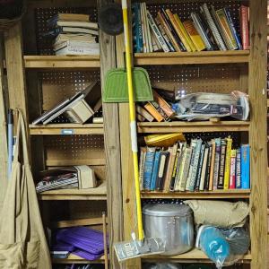 Photo of LOT 16B: Shelf Contents #8 - Home Repair/Workshop Books, Crafting Supplies & Mor