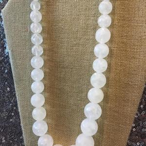 Photo of Crackle Clear White Necklace