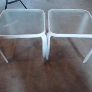 Photo of 2 Never Rust Aluminum Outdoor End Table