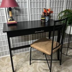 Photo of Black Desk and Chair