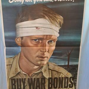 Photo of Original 1943 "DOING ALL YOU CAN, BROTHER?" BUY WAR BONDS WORLD WAR II PROPAGAND