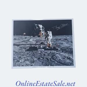 Photo of Buzz Aldrin signed Apollo 11 photo
